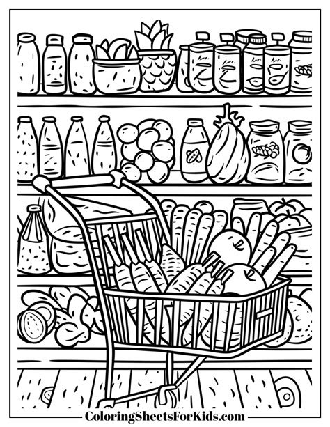Store Coloring Pages (Free PDF Printables) - Coloring Sheets For Kids