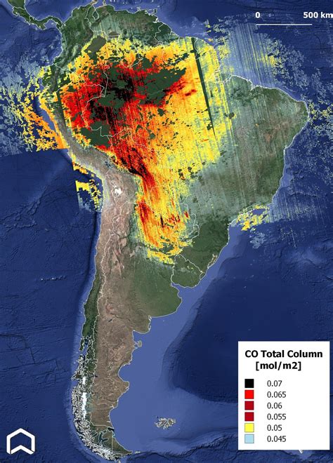 Mapa Mostra Emiss Es Recordes Por Queimadas Na Amaz Nia