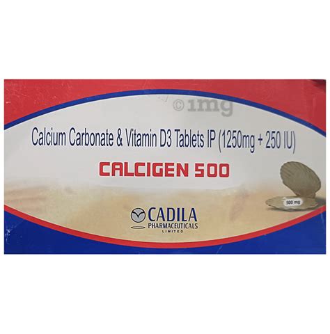 Calcigen 500 Mg Tablet Buy Strip Of 15 0 Tablets At Best Price In