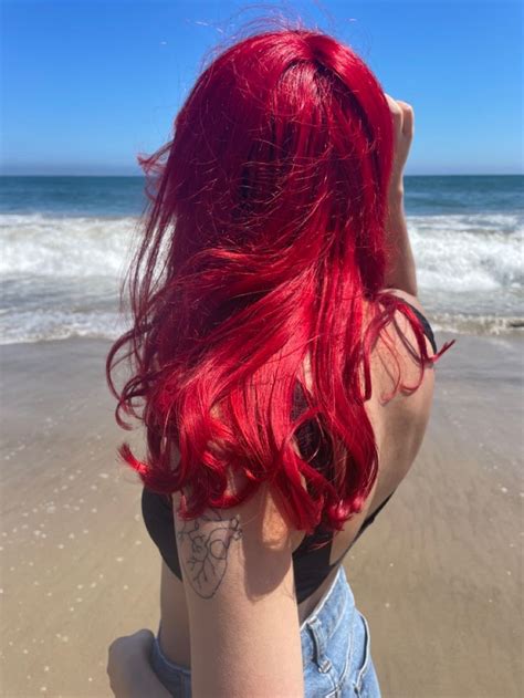 Bright Red Hair ️‍🔥 Bright Red Hair Dyed Red Hair Red Hair Inspo