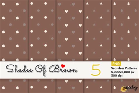 Shades of Brown Patterns Set Graphic by Aeedzyarts888 · Creative Fabrica