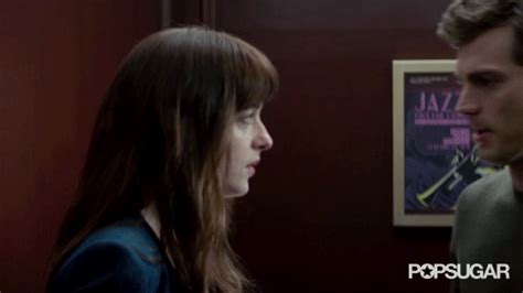 This Steamy Elevator Scene The 14 Hottest Moments From The Fifty Shades Of Grey Trailers — In