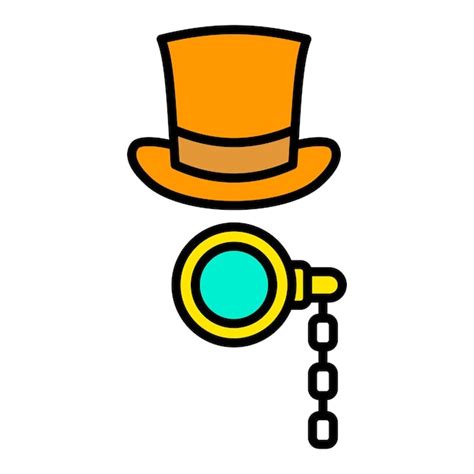 Monocle With Chain Vectors And Illustrations For Free Download Freepik