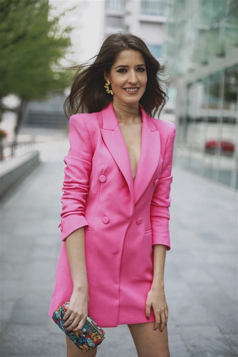 Vestido Blazer Fucsia De Zara Invitada Perfecta By Sandra