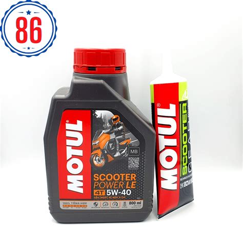 Combo Nh T Motul Scooter Power Le W Ml Nh T H P S Xe Tay Ga