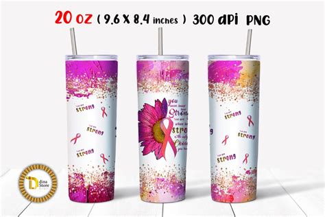 Kitchen And Dining Home And Living Breast Cancer Tumbler 20oz Skinny Drink