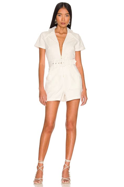 Show Me Your Mumu Outlaw Romper In Pearly White REVOLVE