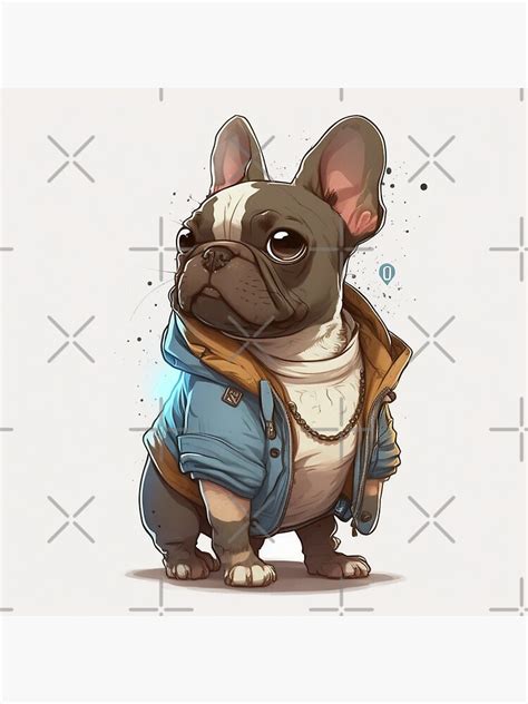 " Cute Anime French Bulldog With Clothing " Sticker for Sale by ...