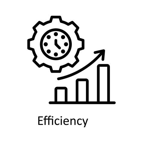 Efficiency Vector Outline Icon Design Illustration Work In Progress