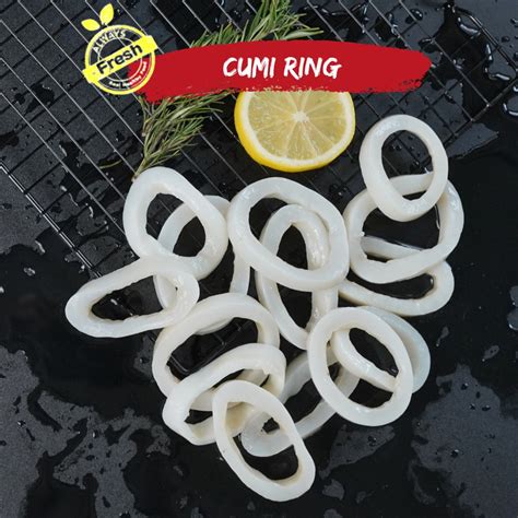 Jual Cumi Calamari Ring Kupas Squid Frozen 1kg Shopee Indonesia