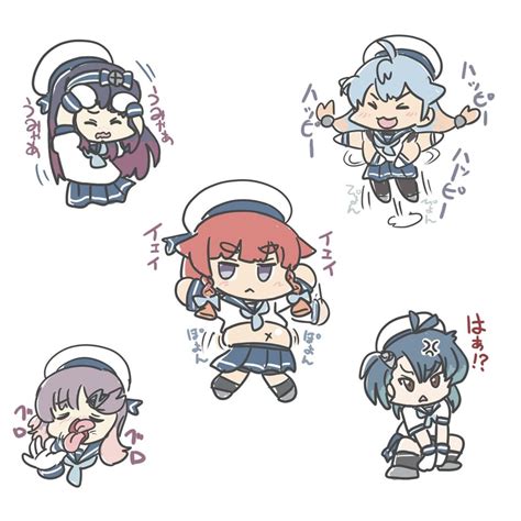 Etorofu Tsushima Sado Matsuwa And Fukae Kantai Collection Drawn