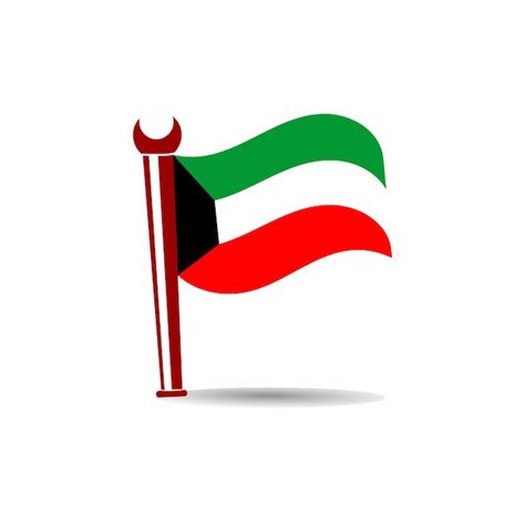 Premium Vector Kuwait Flag Vector Design