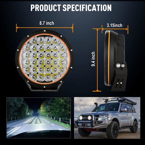 Biglionx 9 Inch Round Led Offroad Lights Offroad Driving Lights Super Bright Led Driving Lights