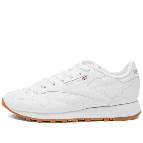 Reebok Classic Leather White Grey Gum End Gb