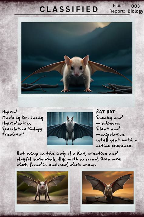 Rat Bat Species In The BioMech Project World Anvil