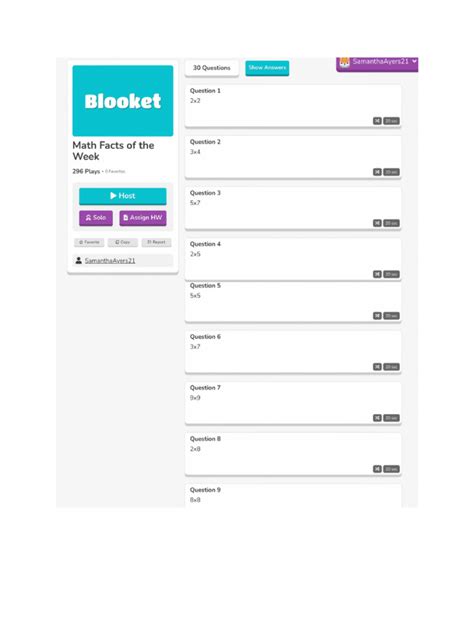 Blooket Quiz | PDF