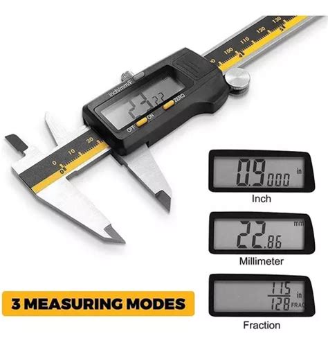 Comprar Js Calibrador Digital Pie De Rey Vernier Mm Inch Fraccional