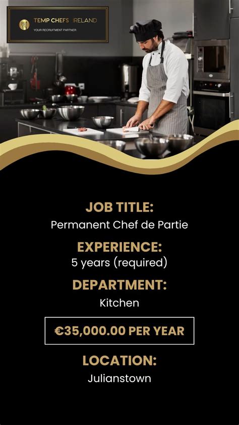 Irelands Fine Dining Chef In Ireland Becoming A Fine Dining Chef By Temp Chefs Jan 2024