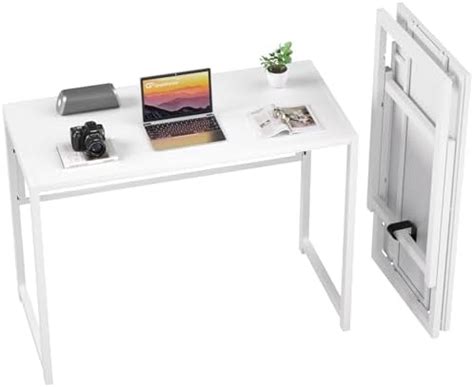 Greenforest Folding Desk For Small Spaces In No Assembly Small