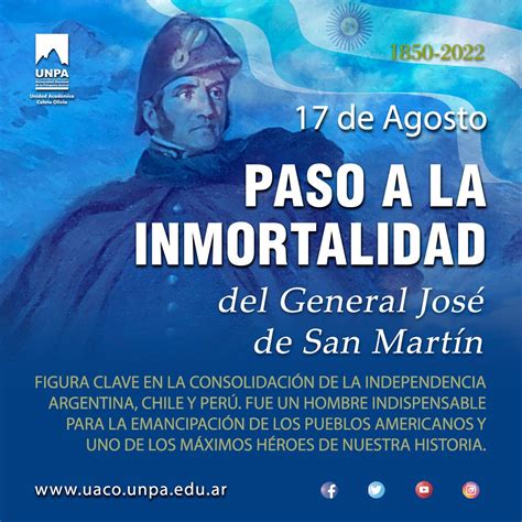 Se cumplen 172 años del paso a la inmortalidad del Gral Don José de