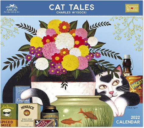 Amcal 2022 Charles Wysocki Cat Tales Wall Calendar, 13-1/2" x 12 ...