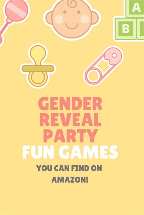 Fun Gender Reveal Games And Supplies You Can Get On Amazon Gender