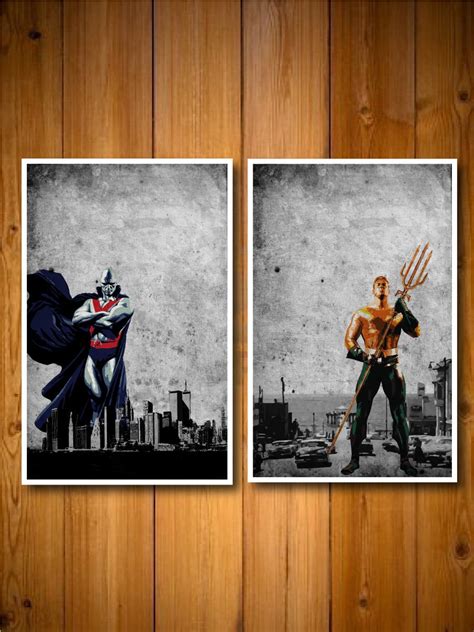 Justice League Poster Set | Etsy