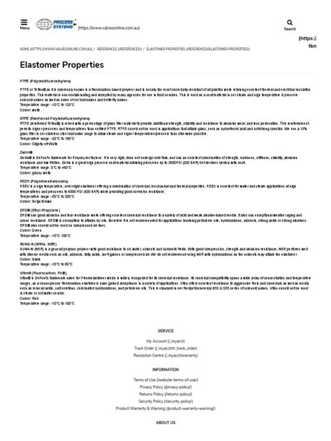 Elastomer Properties: (HTTPS:// TKN | PDF | Building Materials | Chemical Compounds