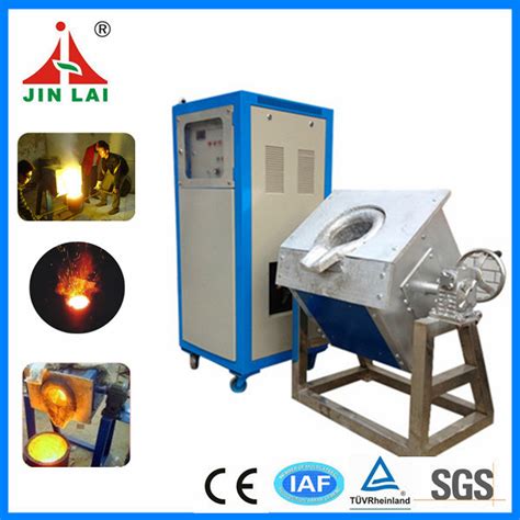 IGBT Small Metal Melting Furnace For 100kg Copper Bronze Brass JLZ 70