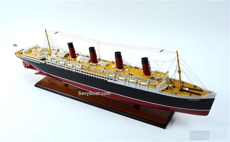 RMS Lusitania Ocean Liner Cunard Line Model Ship SavyBoat