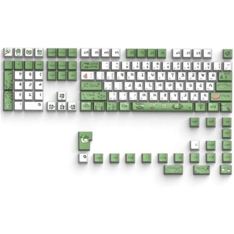 Keycaps De Oem 129 Touches Dessin Animé Grenouille Motif Épais Pbt Pour