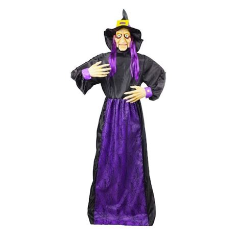 Home Accents Holiday 5 Ft Animated Led Lit Swinging Doll Halloween Decoration The Home Depot