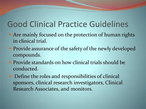 Ppt Good Clinical Practice Gcp Powerpoint Presentation Id