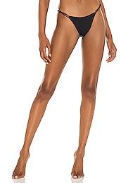 Vix Swimwear Nic String Cheeky Bikini Bottom In Black REVOLVE