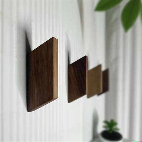 Modern Wood Hook Etsy