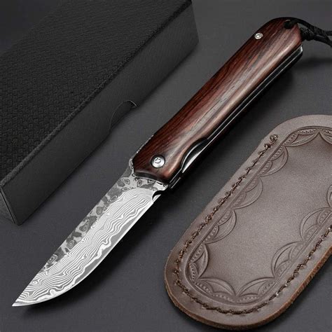 Amazon NedFoss Damascus Pocket Knife Handmade Forged Damascus