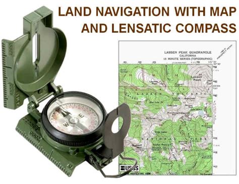 Land Navigation With Map And Lensatic Compass Land Navigation With