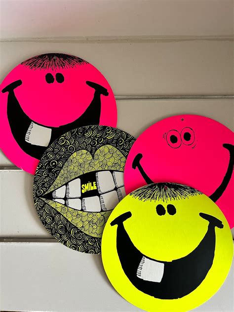 Vintage Smiley Face Cutouts - Etsy