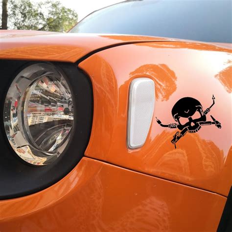 Hot Interesting Welders Skull Car Stickers Stylish Motorcycle Suvs