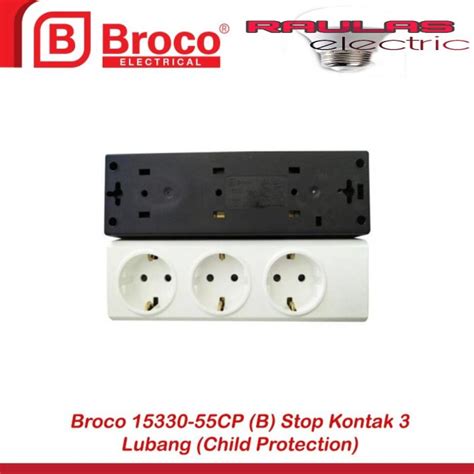 Stop Kontak Arde 3 Lubang Broco Ncp 15330 Stop Kontak 3 Lubang