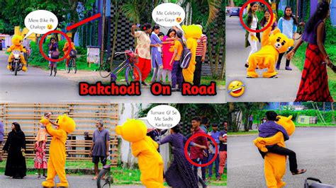 Teddy Bear Bakchodi On Road😂 Funny Public Reaction🤣 Prank On Cute