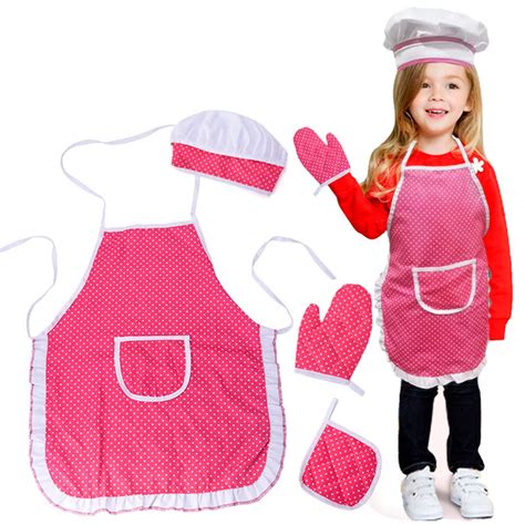 Augper Clearance Kids Cooking And Baking Chef Set With Kids Apronchef