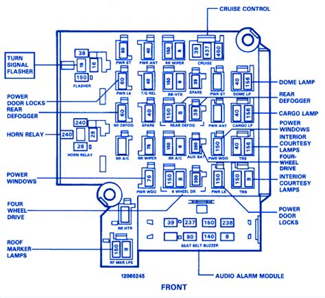 Fuse Box Diagram For 1989 Chevy Silverado 1985 Chevy Truck F