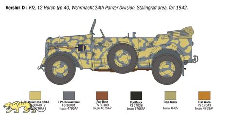 Italeri Wehrmacht Kfz 12 Horch 901 Typ 40 Early Version 1 35