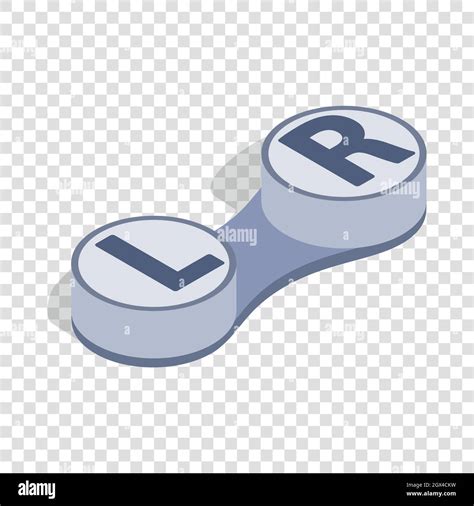 Storage Container For Lenses Isometric Icon Stock Vector Image Art