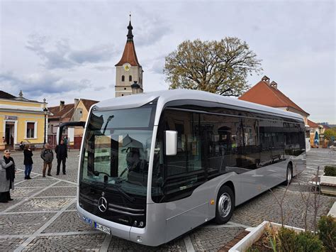 FOTO RATBV A Testat Un Autobuz Mercedes Benz Full Electric Autobuzul