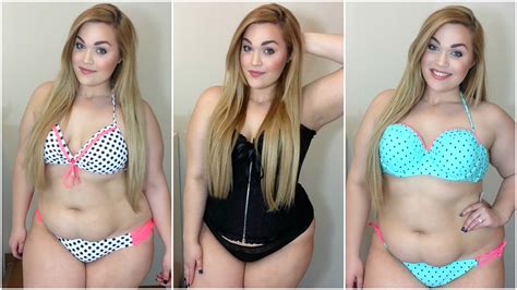 Haul Plus Size Bikinis Lingerie Try On YouTube