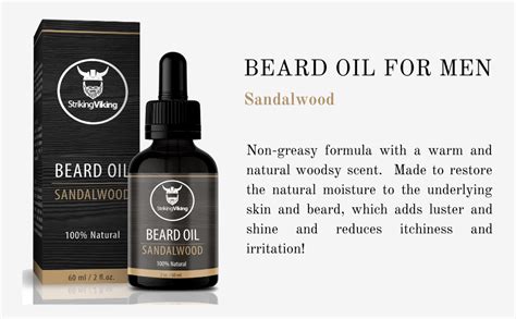 Beard Oil Conditioner Sandalwood Scent Natural Organic