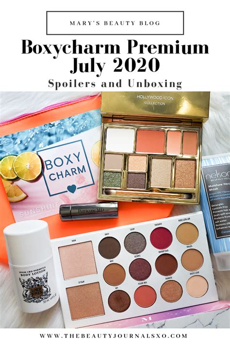 Boxycharm Premium July Spoilers And Unboxing The Beauty Journals