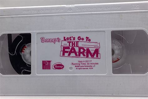 Barney Let S Go To The Farm Vhs Small Clamshell Buy Get